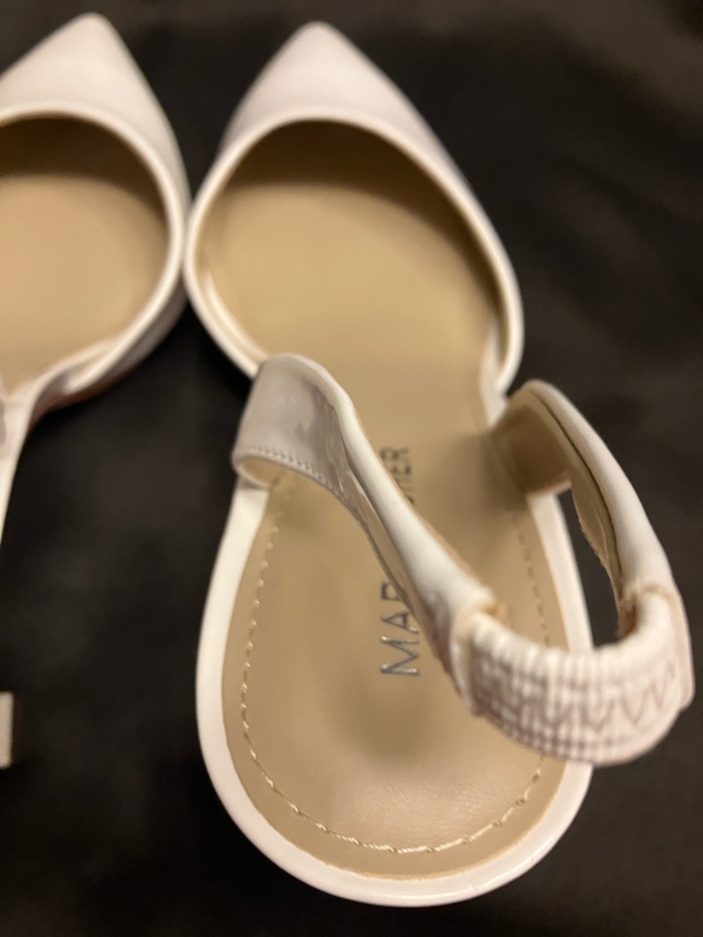 Marc Fisher Hadya Slingback Pump, White, 7M, White - Picture 13 of 15